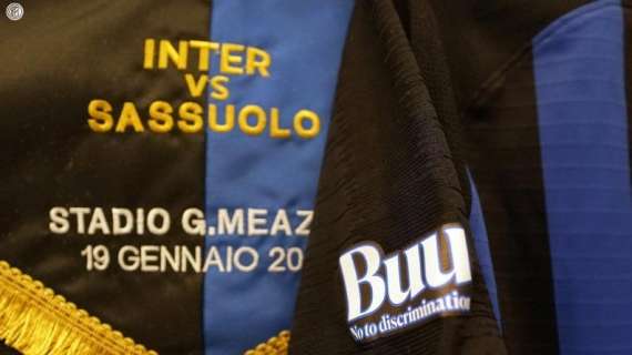 Inter e Sassuolo scrivono 'Buu' sulle proprie maglie per contrastare il razzismo nello sport