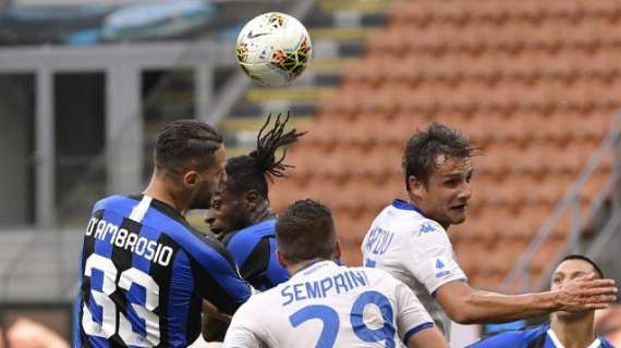 Inter-Brescia, D'Ambrosio festeggia: "Vincere senza subire gol è ancora più importante"