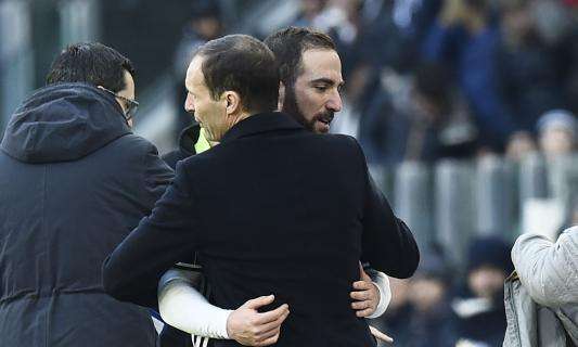 Higuain come Milito nell'anno del Triplete? Allegri: "A Gonzalo chiedo di fare bene come ha fatto finora"