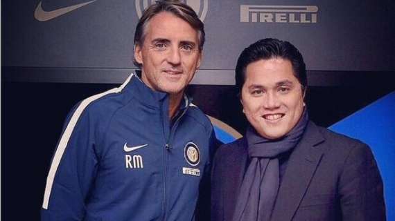Mancini: "Thohir ci carica, che passione per il calcio!"