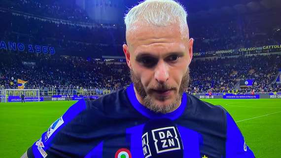 Dimarco al 45esimo: "La partita è dura, non dobbiamo mollare. Serve un altro gol"