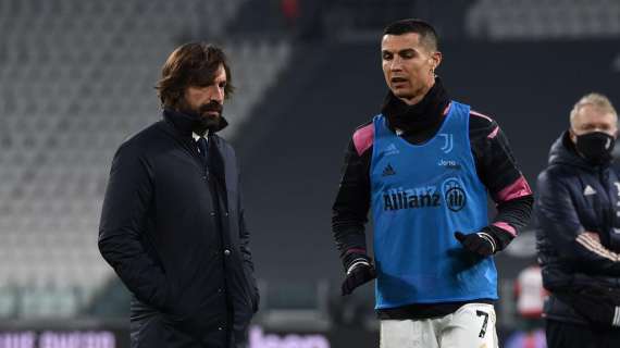 Pirlo a Bergamo senza Ronaldo: "Cristiano non sarà della partita per un problema al flessore"