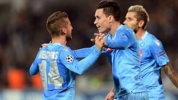 Napoli-Juventus 2-0: Callejon-Mertens, Conte è ko