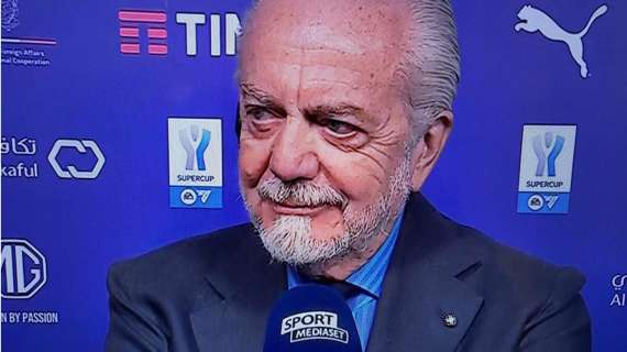 Napoli, De Laurentiis a SM: "Questa Supercoppa non ha ragione di esistere. Arbitri? Rocchi sta vivendo un incubo"