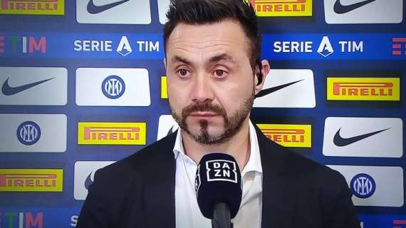 Sassuolo, De Zerbi a Dazn: "Abbiamo creato più dell'Inter. Rigore su Raspadori? Sì, e Irrati non mi piace"