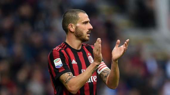 Milan, due turni di squalifica per Leonardo Bonucci: il centrale salterà i match con Chievo e Juventus