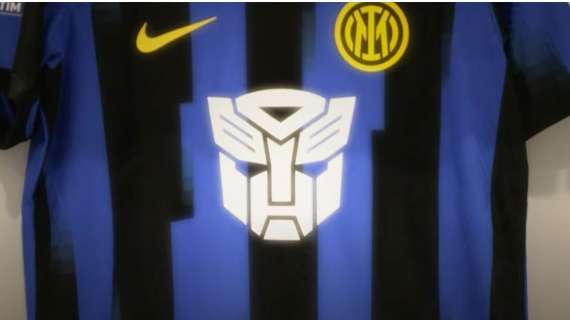 Arrivano i Transformers: prima maglia speciale per l'Inter in omaggio alla celebre saga