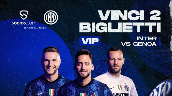 Socios mette in palio di biglietti VIP per Inter-Genoa