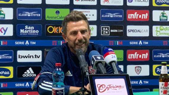 Cagliari, Di Francesco: "Contro l'Inter presi due gol su calcio piazzato. Pavoletti? Contento di averlo a disposizione"