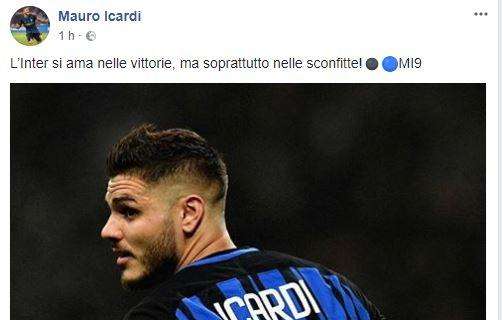 Carica Icardi: "L’Inter si ama nelle vittorie, ma soprattutto nelle sconfitte"