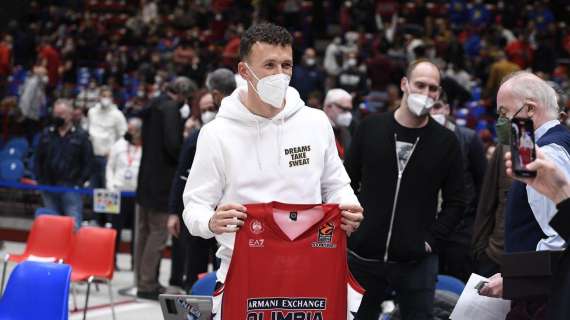 Perisic torna al Forum per l'Olimpia: "Bentornato Ivan. Sempre uno di noi"