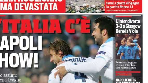 Prime pagine - La 'maso-Inter' diverte e mostra personalità, ma è 3-3 in un pari pazzo