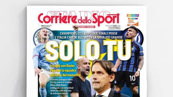 Prima CdS - Solo Tu: l'Italia chiede all'Inter la gioia più grande