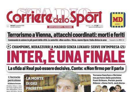 Prima CdS - Inter, è una finale. Nerazzurri a Madrid senza Lukaku: serve un'impresa 