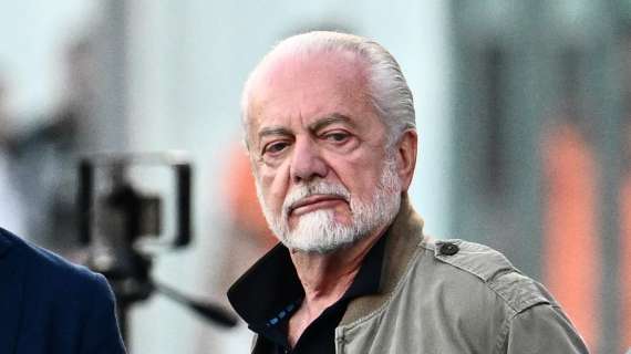 De Laurentiis carica il Napoli dopo il KO di Como: "Un punto in meno dall'Inter non ci deve spaventare"