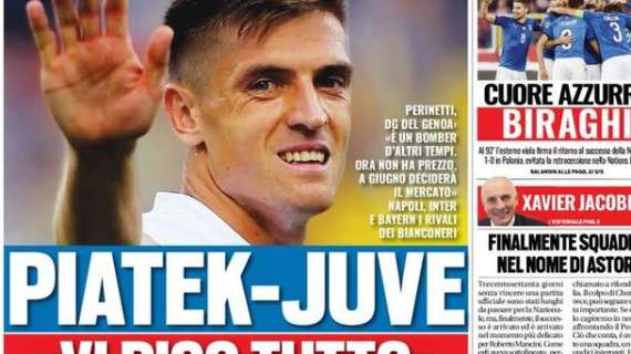 Prima TS - Piatek-Juve: "Vi dico tutto", parla Perinetti. Napoli, Inter e Bayern i rivali dei bianconeri