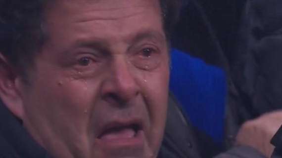 In lacrime dopo il gol di Arnautovic, il tifoso Paolo: "L'Inter per me è tutto, ecco perché mi sono commosso"