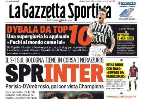 Prime pagine - Ecco la SprInter che torna in corsa Champions. Ma Icardi rischia un mese di stop