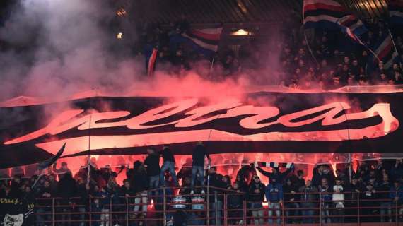 Sampdoria, gli ultras si danno appuntamento sotto la Gradinata Sud prima del match con l'Inter