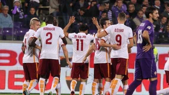 Serie A - Fiorentina-Roma 1-2 e Lazio-Torino 3-0