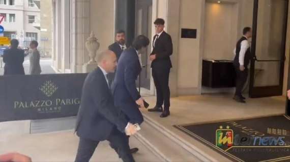 VIDEO - L’arrivo di Ausilio e Baccin a Palazzo Parigi