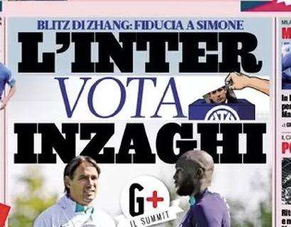 Prima GdS - L'Inter vota Inzaghi. Blitz di Zhang: fiducia a Simone