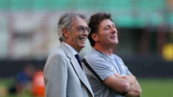 Moratti: "Una partita per gli eroi del Triplete. Mazzarri? Avanti con lui"