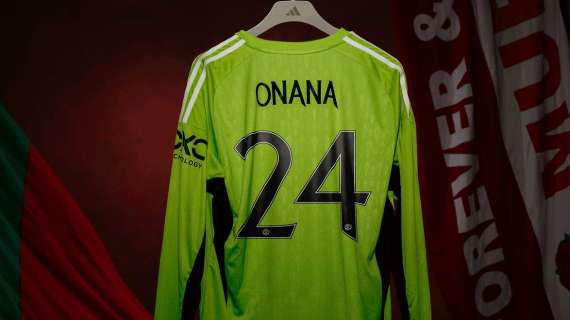 Onana non cambia: anche al Manchester United sceglie la maglia numero ventiquattro