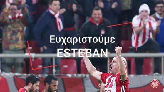 VIDEO - L'Olympiacos saluta Cambiasso: "Grazie"
