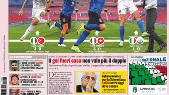 Prima GdS - L'Inter e il dopo Hakimi: a Inzaghi piace Lazzari