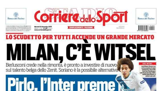 Prime Pagine - L'Inter s'è spaccata, clima rovente. Mancini preme per Pirlo e anche per il veronese Sala