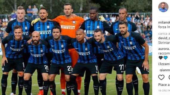 Skriniar festeggia l'esordio: "Sempre forza Inter!"