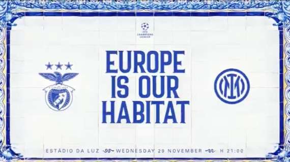"L'Europa è il nostro habitat". La carica social dell'Inter prima del match col Benfica