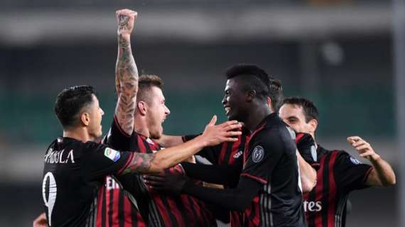 Il Milan continua la corsa: Chievo sconfitto per 1-3