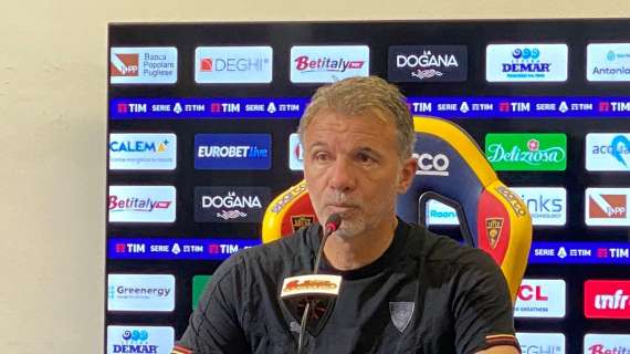 Lecce, Baroni: "Ci manca qualche punto soprattutto in casa, se ripenso all'Inter..."