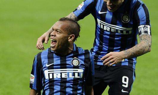 Biabiany festeggia il primo gol stagionale con l'Inter