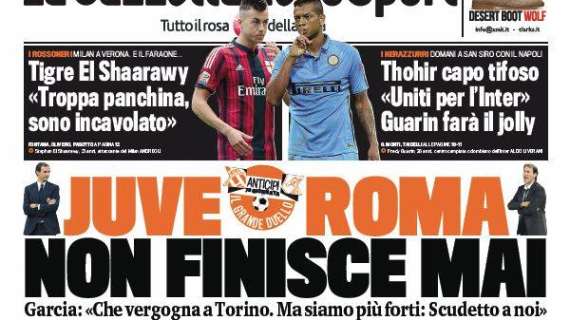 Gazzetta dello Sport - Thohir capo tifoso: "Uniti per l'Inter". A San Siro la sfida al Napoli: Guarin farà il jolly