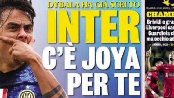 Prima GdS - Inter, c'è Joya per te: Dybala ha già scelto