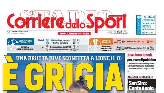 Prima CdS - San Siro, Conte è solo. Juve-Inter lunedì per avere il pubblico