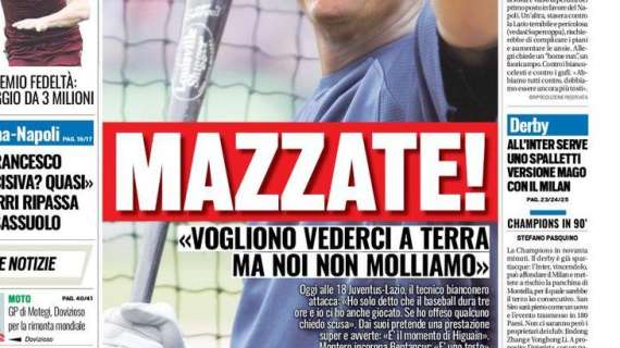 Prima pagina TS - Inter, serve uno Spalletti versione mago per il derby