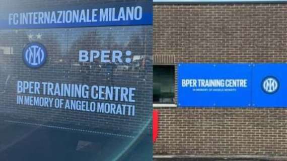 FOTO - Inter, cambia il look dell'ingresso del Bper Training Centre di Appiano Gentile 