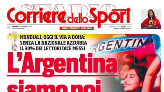 Prima CdS - L’Argentina siamo noi. L'Italia tifa Di Maria, Dybala e Lautaro