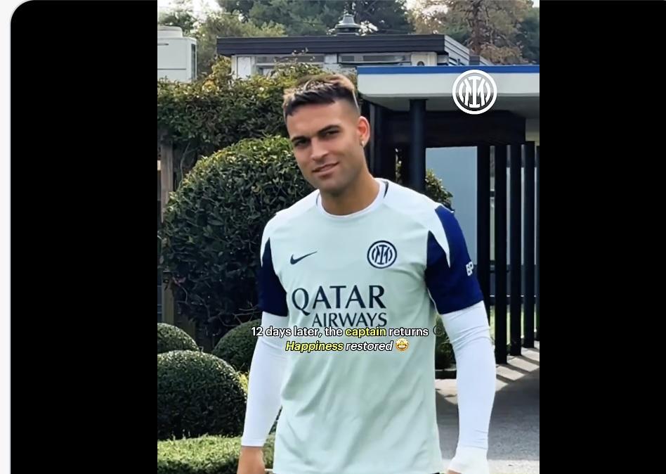 VIDEO - Il ritorno di Lautaro Martinez alla Pinetina, l'Inter: "Ci mancava? Decisamente sì"