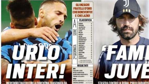 Prima pagina TS - Urlo Inter! Incredibile match con la Fiorentina