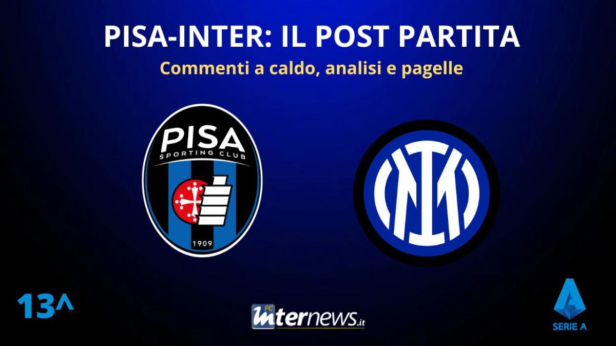 LIVE - Il POST PARTITA di PISA-INTER: ANALISI, COMMENTI e PAGELLE
