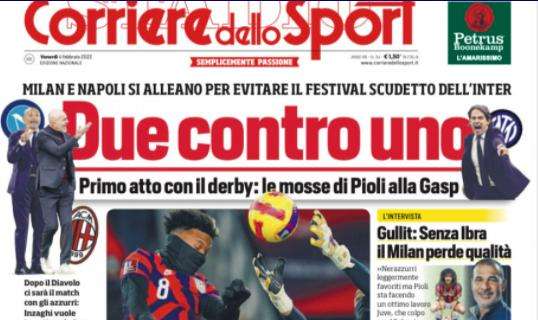 Prima CdS - Due contro uno: Milan e Napoli per evitare il festival scudetto dell'Inter