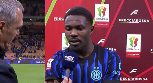 Thuram, prima i salti ai cori della Curva poi le parole a SM: "Vincere due trofei sarebbe bellissimo"