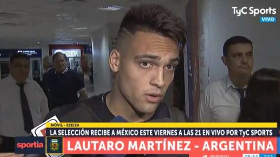 Lautaro Martinez: "Essere in Nazionale è un sogno. Mi alleno sempre al massimo, anche se sto giocando poco"