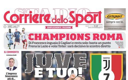 Prima pagina CdS - Champions Roma. Tra Lazio e Inter decide lo scontro diretto