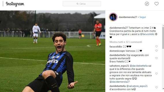 L'Inter di Madonna vince a Londra, Merola esulta su Instagram